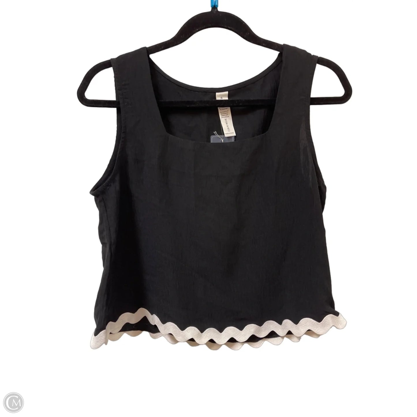 Top Sleeveless By Clothes Mentor In Black, Size: S