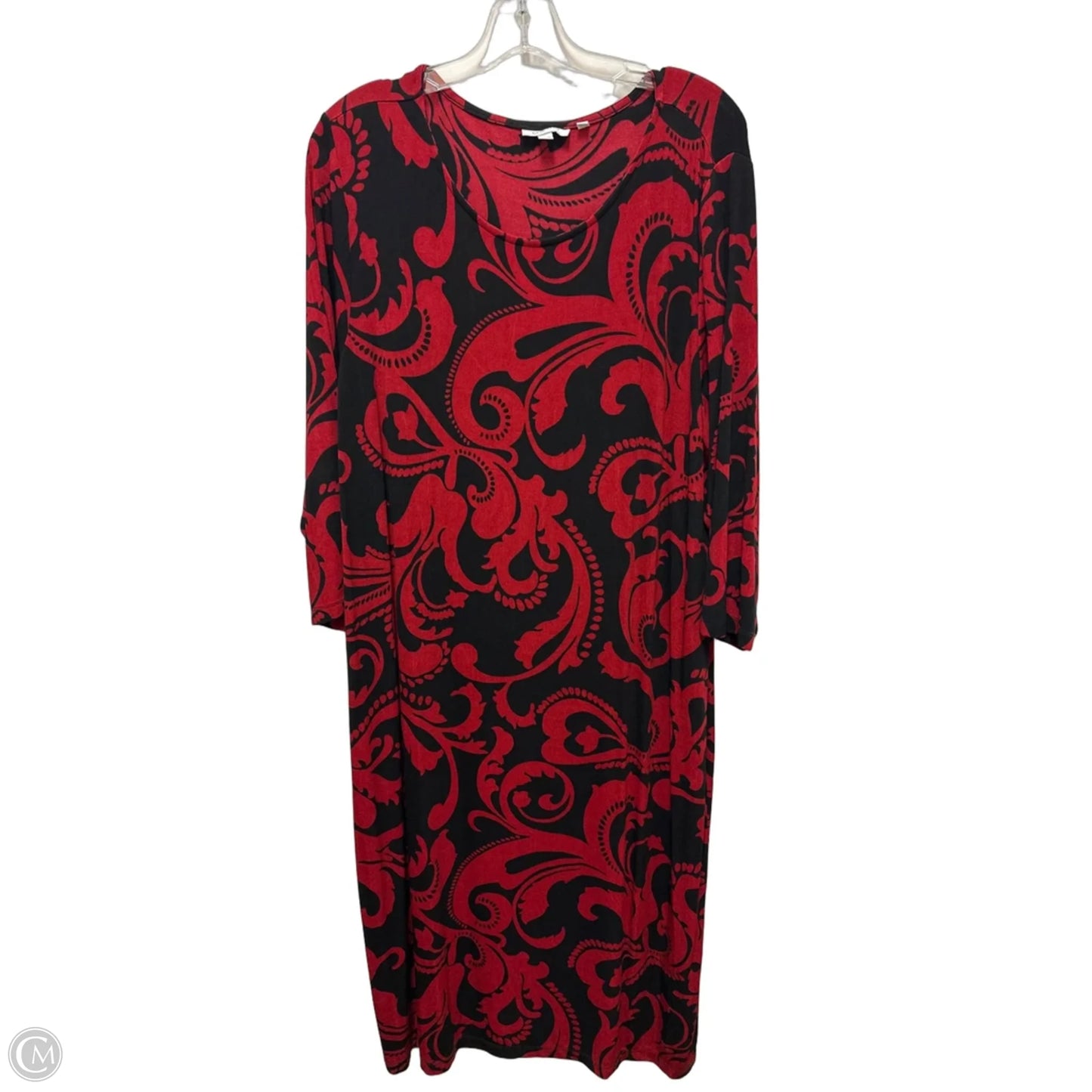 Dress Casual Maxi By Chicos In Red, Size: 2x