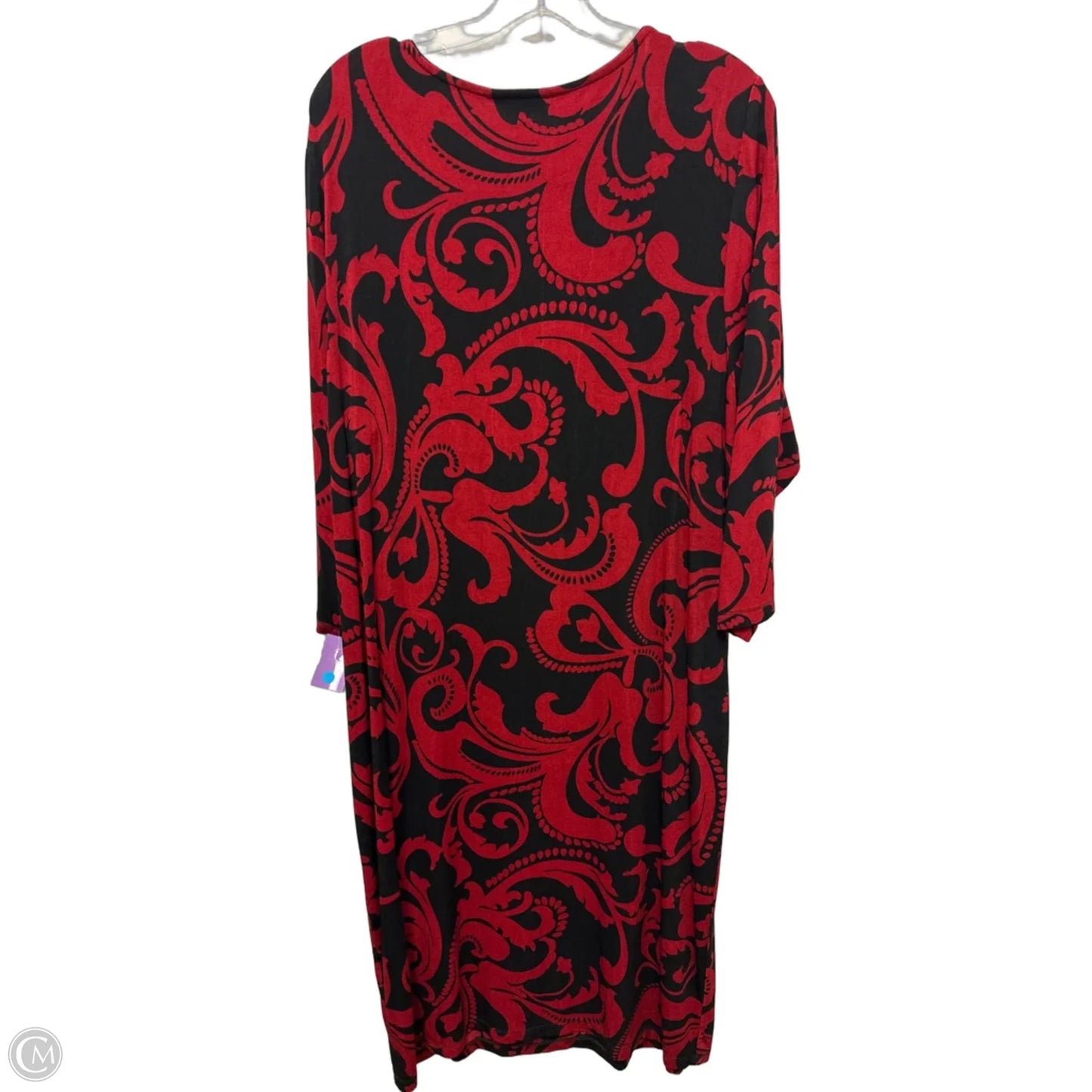 Dress Casual Maxi By Chicos In Red, Size: 2x