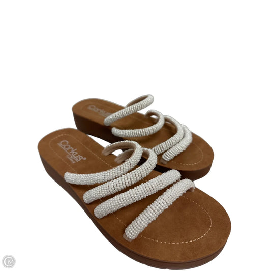 Sandals Flats By Corkys In White, Size: 8