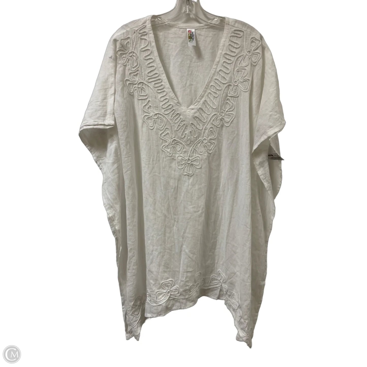 Swimwear Cover-up By Clothes Mentor In White, Size: Osfm