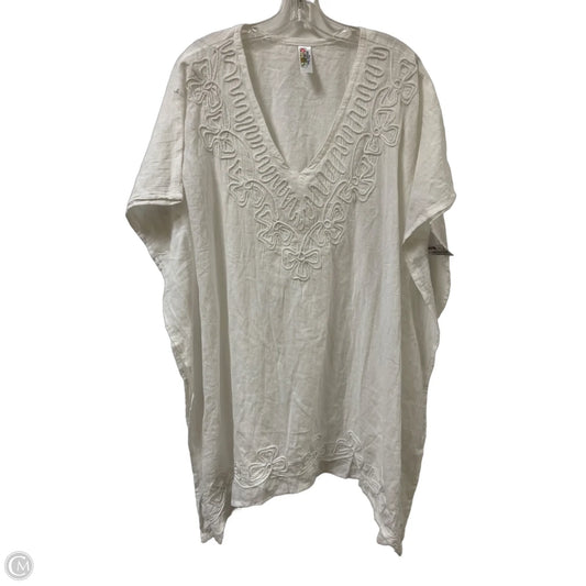 Swimwear Cover-up By Clothes Mentor In White, Size: Osfm