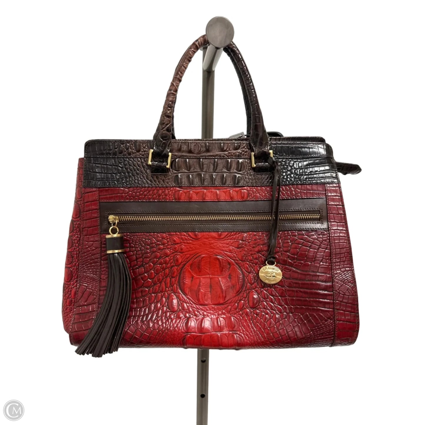Handbag Designer By Brahmin, Size: Large