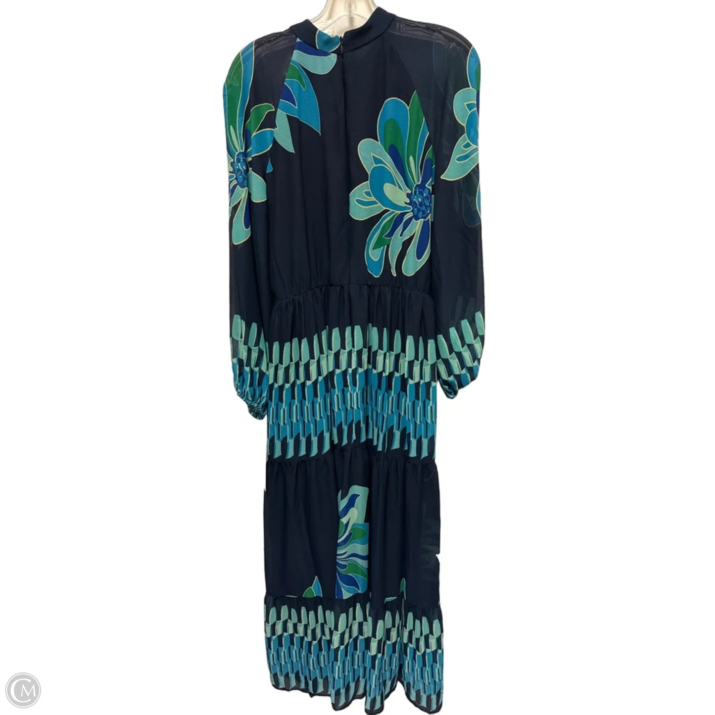 Dress Casual Maxi By Cmc In Navy, Size: L