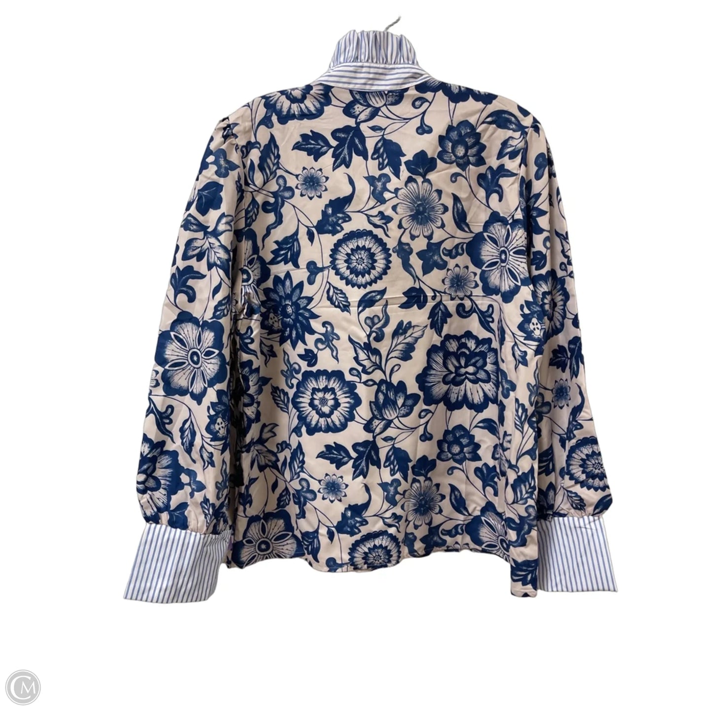 Top Long Sleeve By Clothes Mentor In Blue, Size: Xl