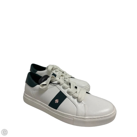 Shoes Designer By Kate Spade In Green & White, Size: 8.5