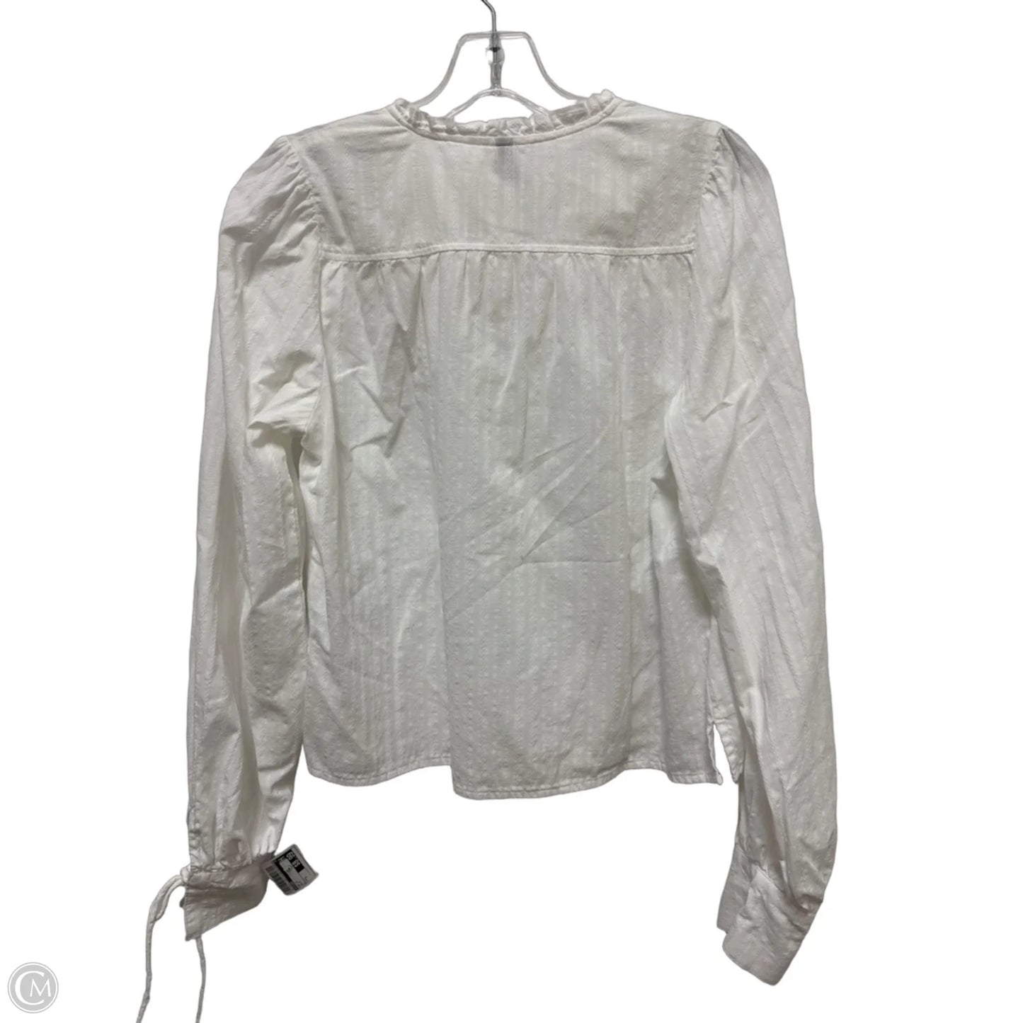 Top Long Sleeve By Divided In White, Size: S