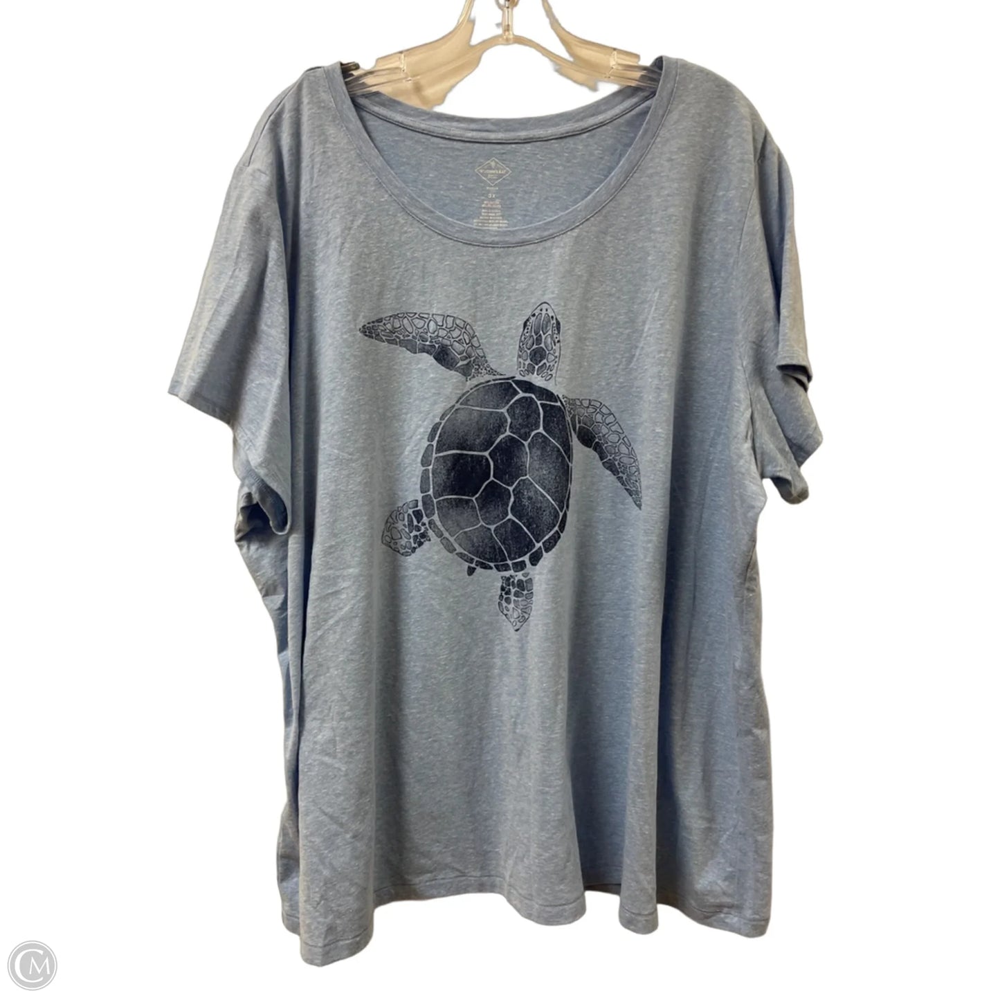 Top Short Sleeve By St Johns Bay In Blue, Size: 3x