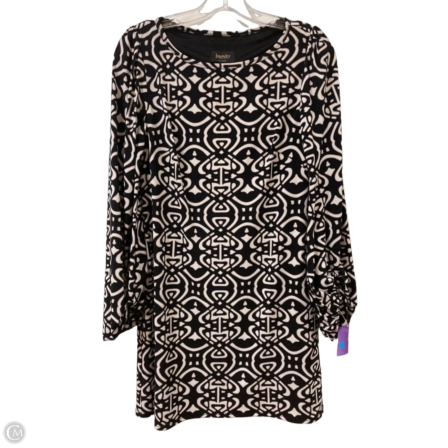 Dress Casual Midi By Laundry In Black & White, Size: S