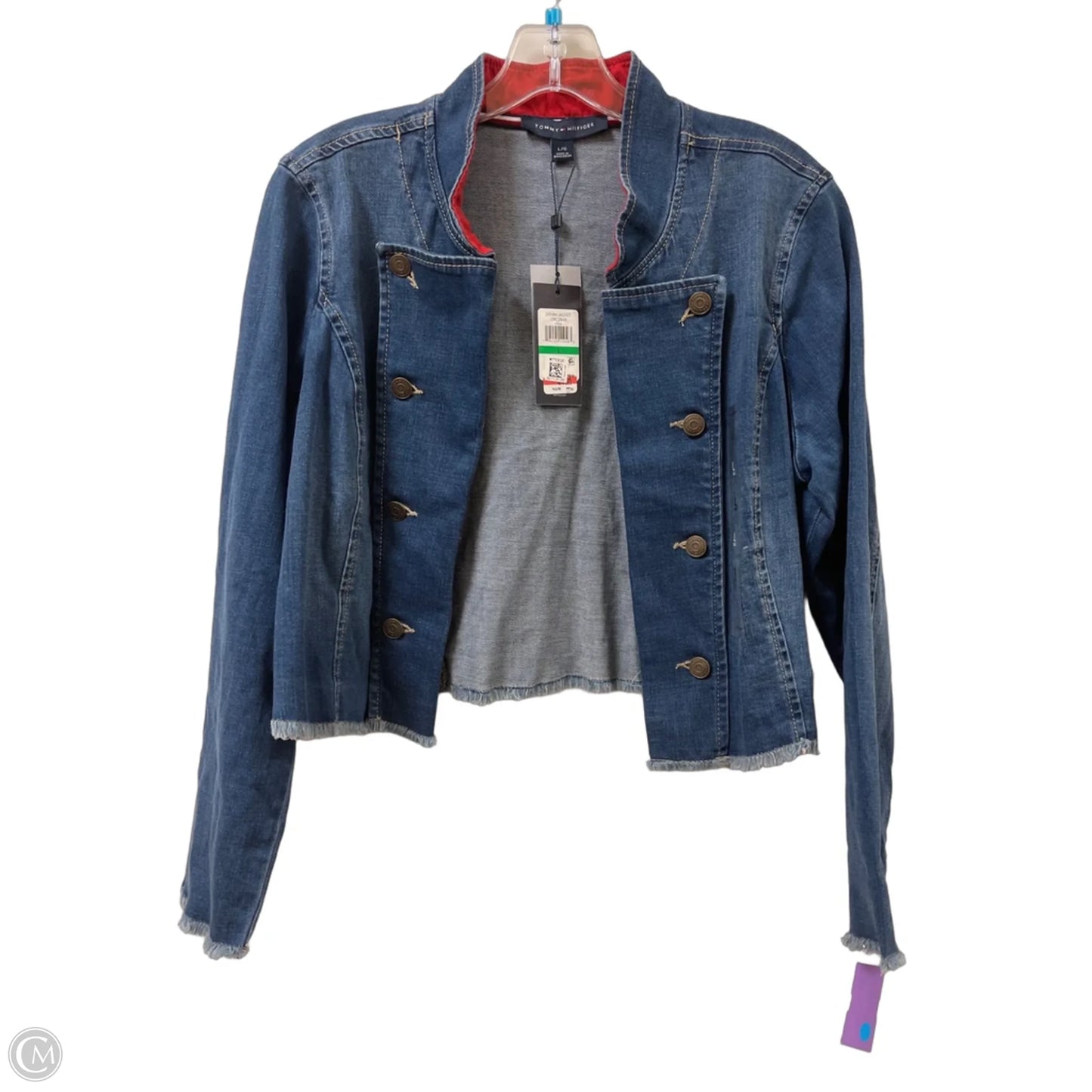 Jacket Denim By Tommy Hilfiger In Blue Denim, Size: L