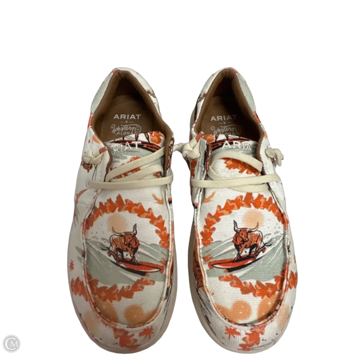 Shoes Flats By Ariat In Orange, Size: 8.5