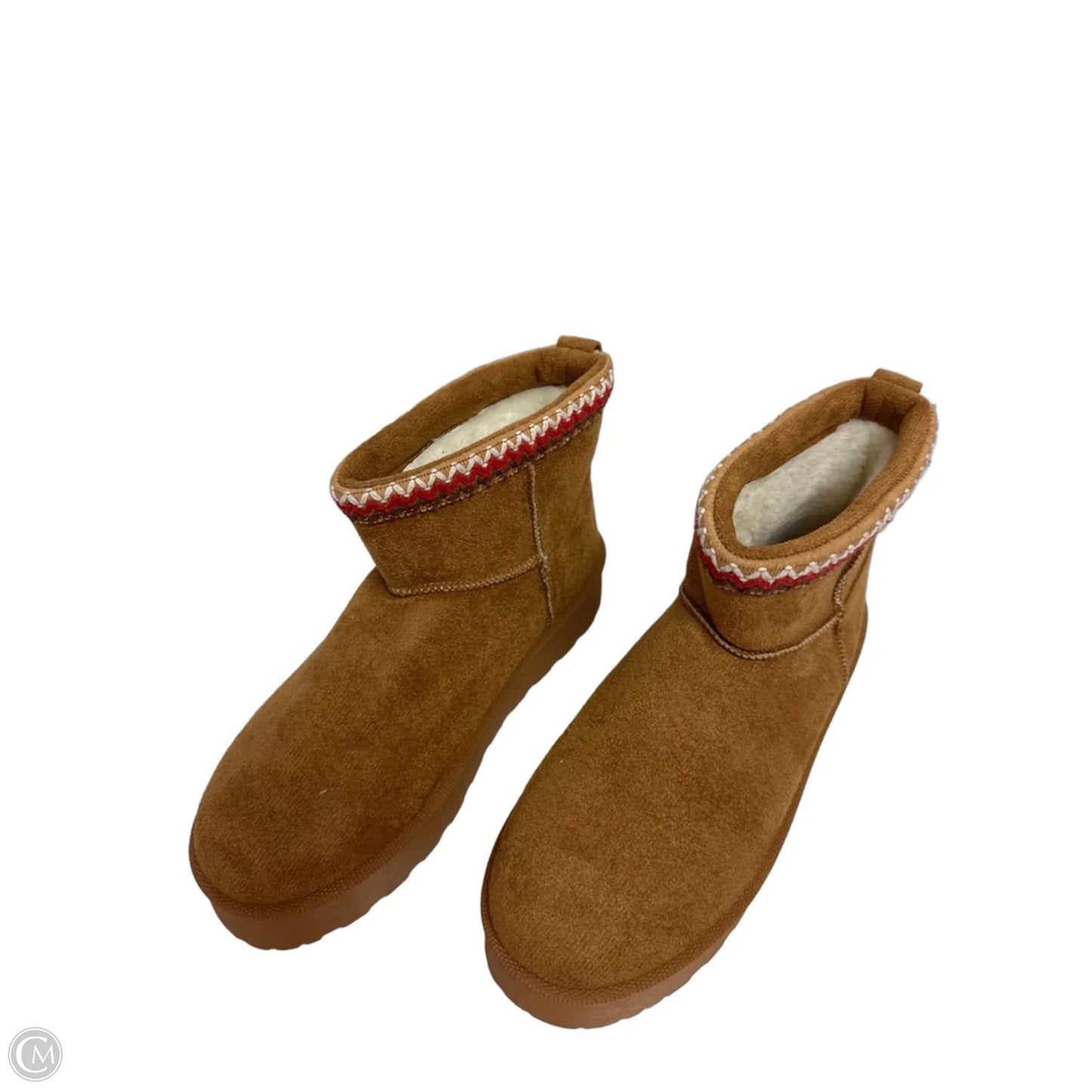 Boots Ankle Flats By Forever In Brown, Size: 9