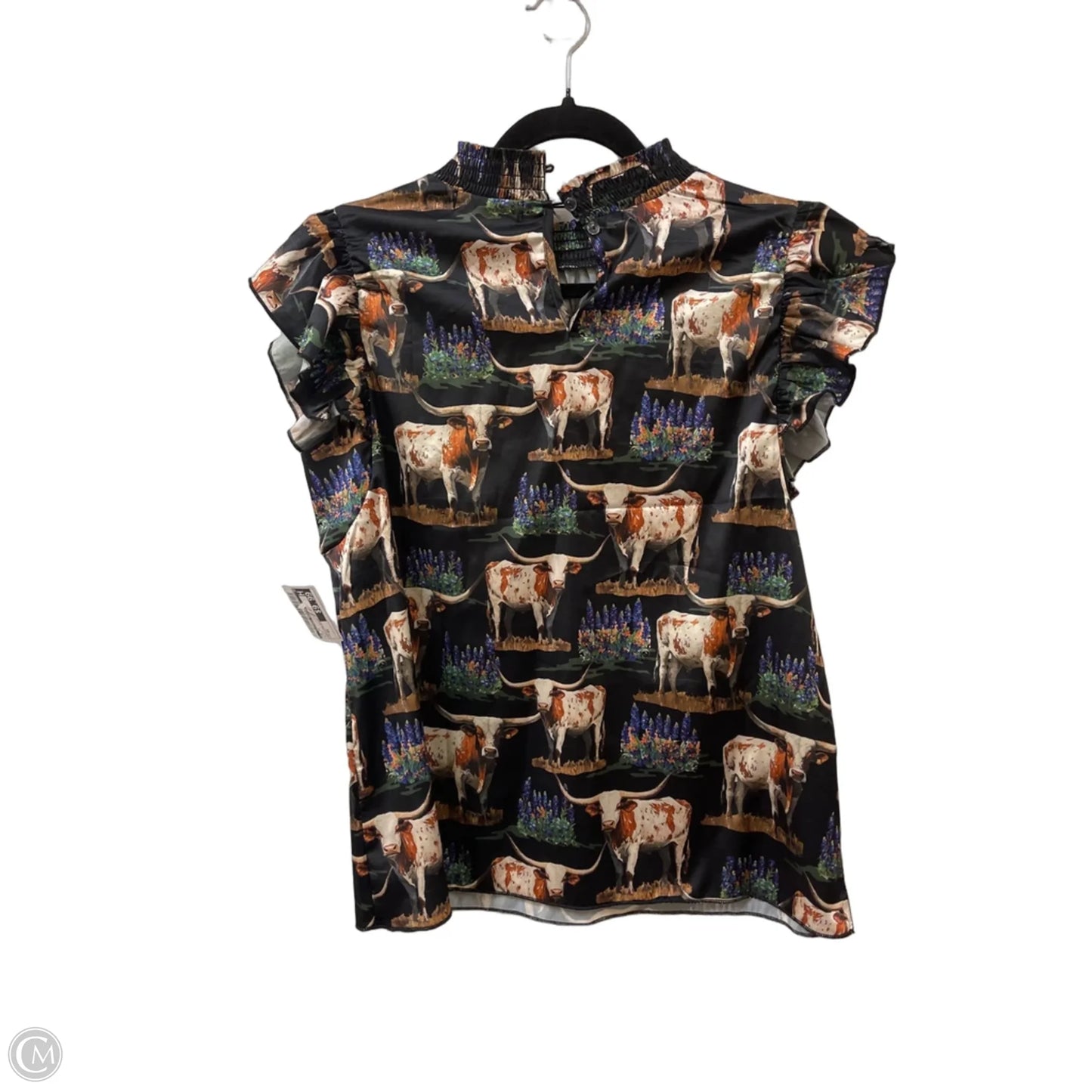 Top Short Sleeve By Clothes Mentor In Black, Size: Xs