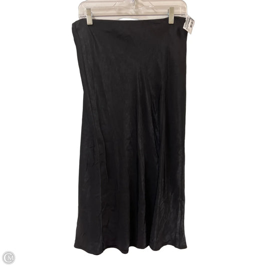 Skirt Midi By Time And Tru In Black, Size: 8