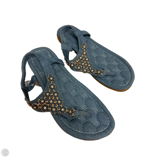 Sandals Flip Flops By Clothes Mentor In Blue, Size: 10