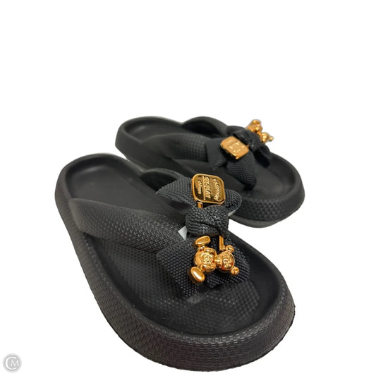 Sandals Flip Flops By Clothes Mentor In Black, Size: 11.5