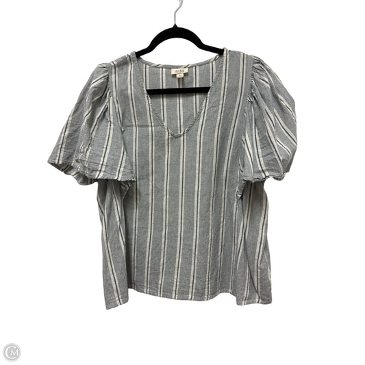 Top Short Sleeve By Ana In Blue, Size: Xl
