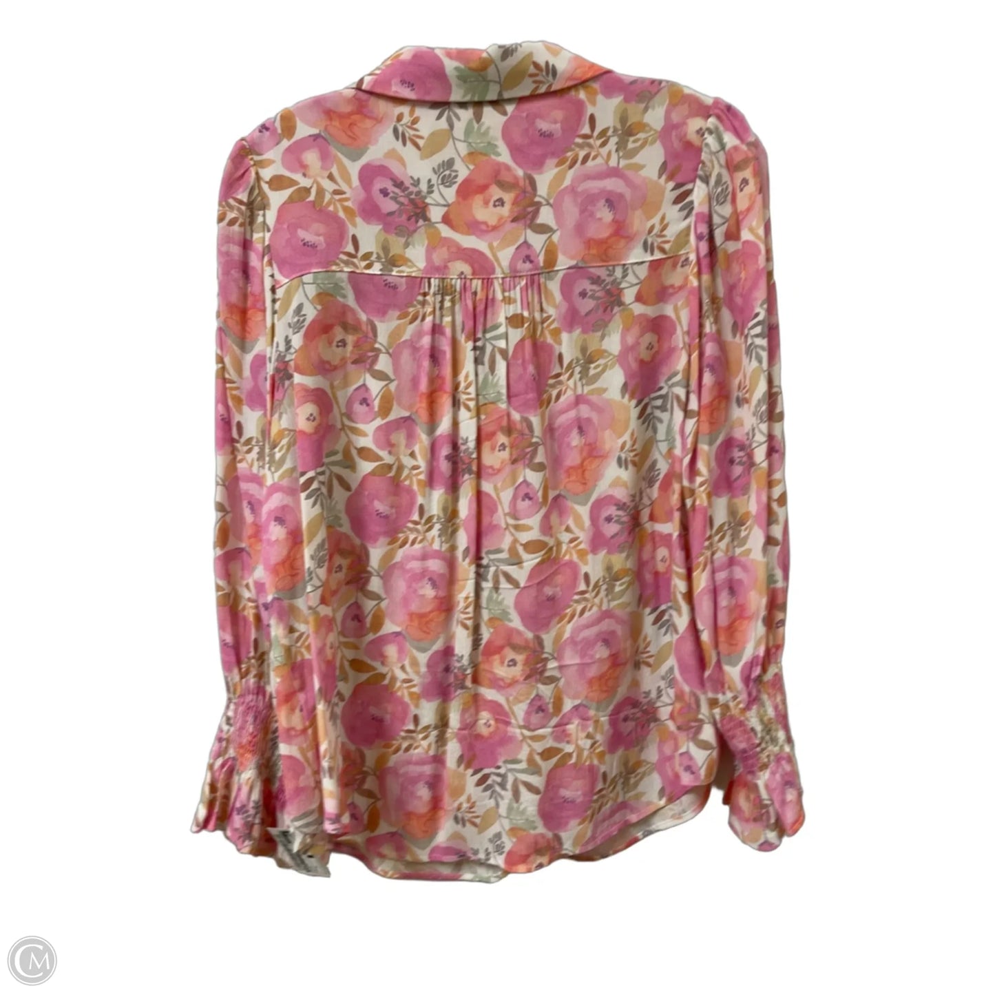 Blouse Long Sleeve By Fate In Pink, Size: S