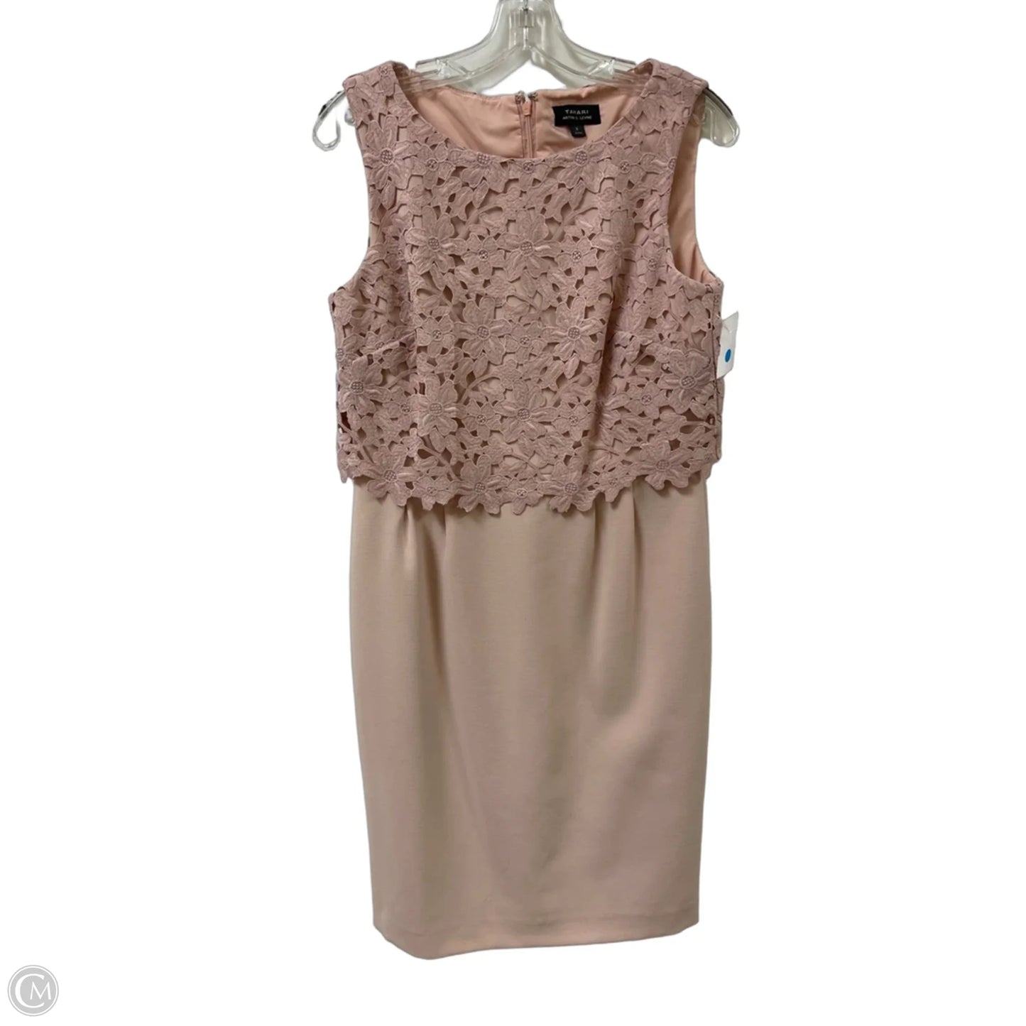 Dress Casual Midi By Tahari By Arthur Levine In Pink, Size: S