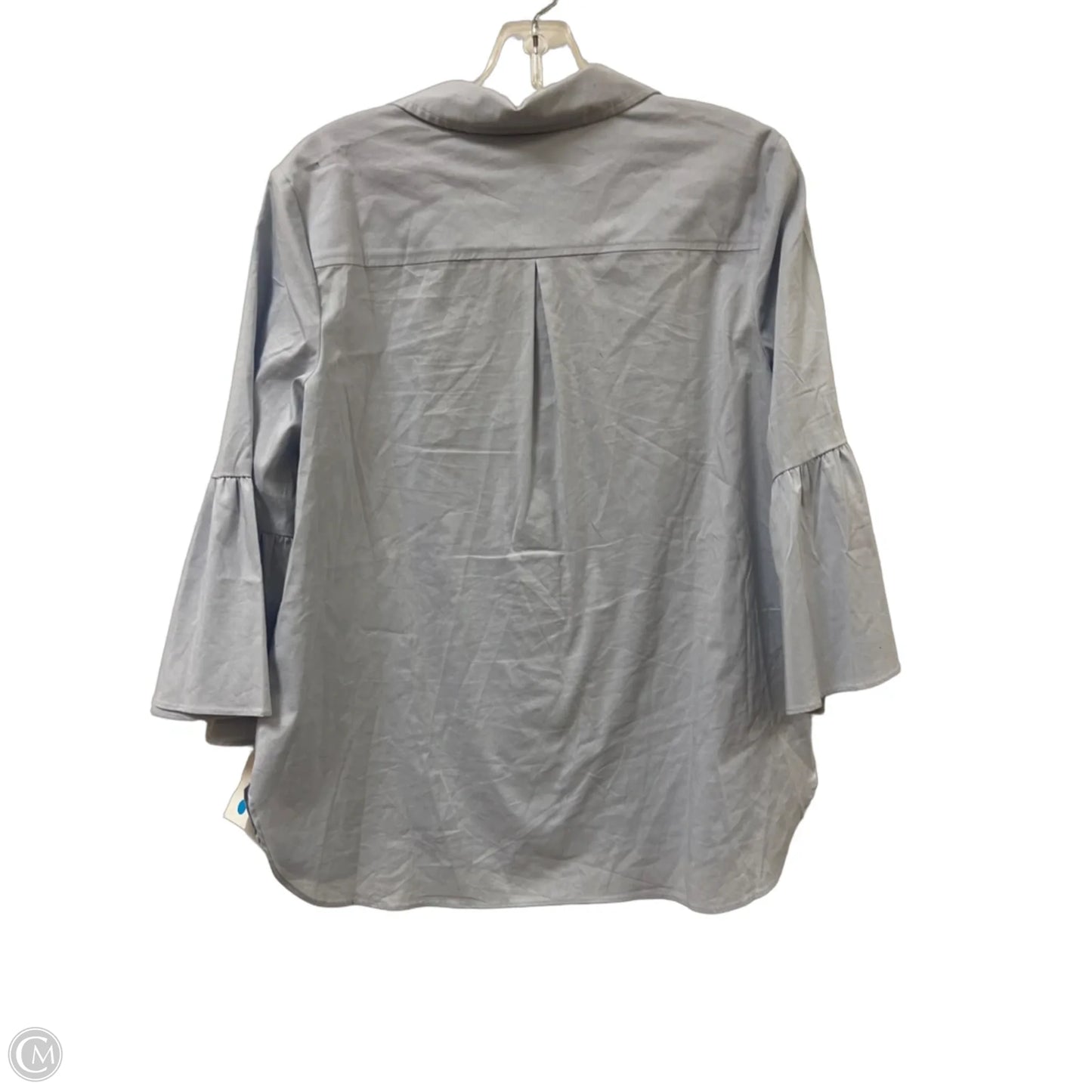Blouse Long Sleeve By Counterparts In Blue, Size: L
