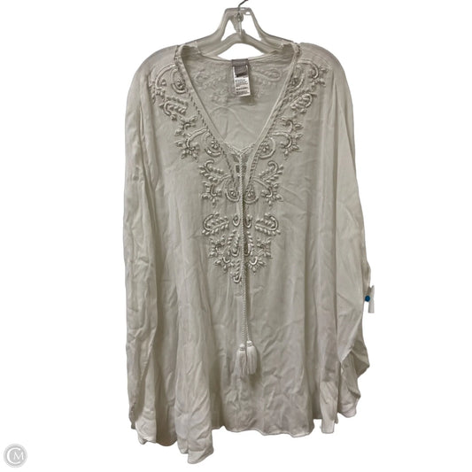 Tunic Short Sleeve By Chicos In White, Size: Xl