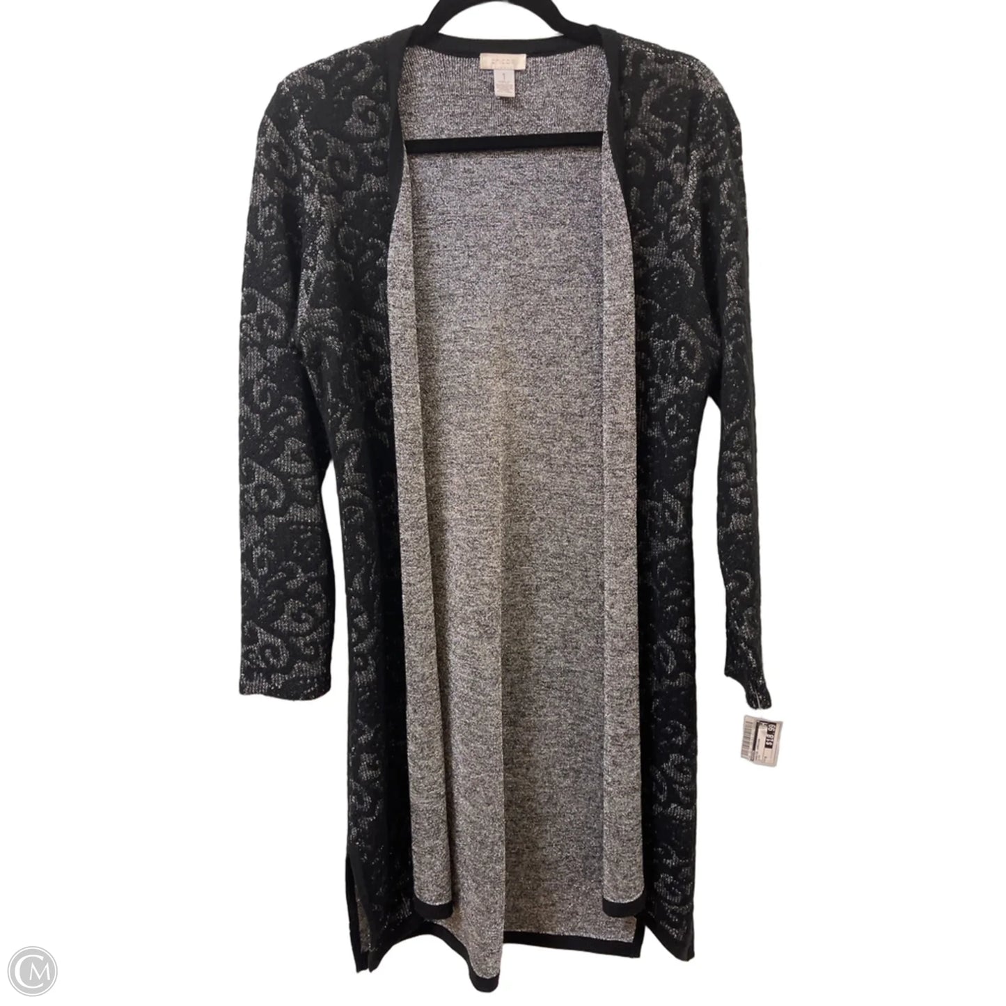 Sweater Cardigan By Chicos In Black, Size: M