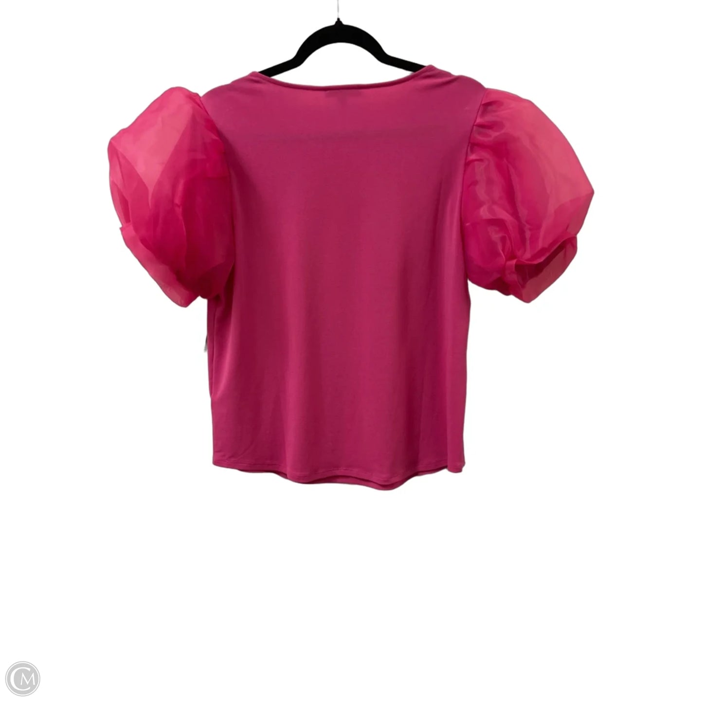 Top Short Sleeve By Adrianna Papell In Pink, Size: M