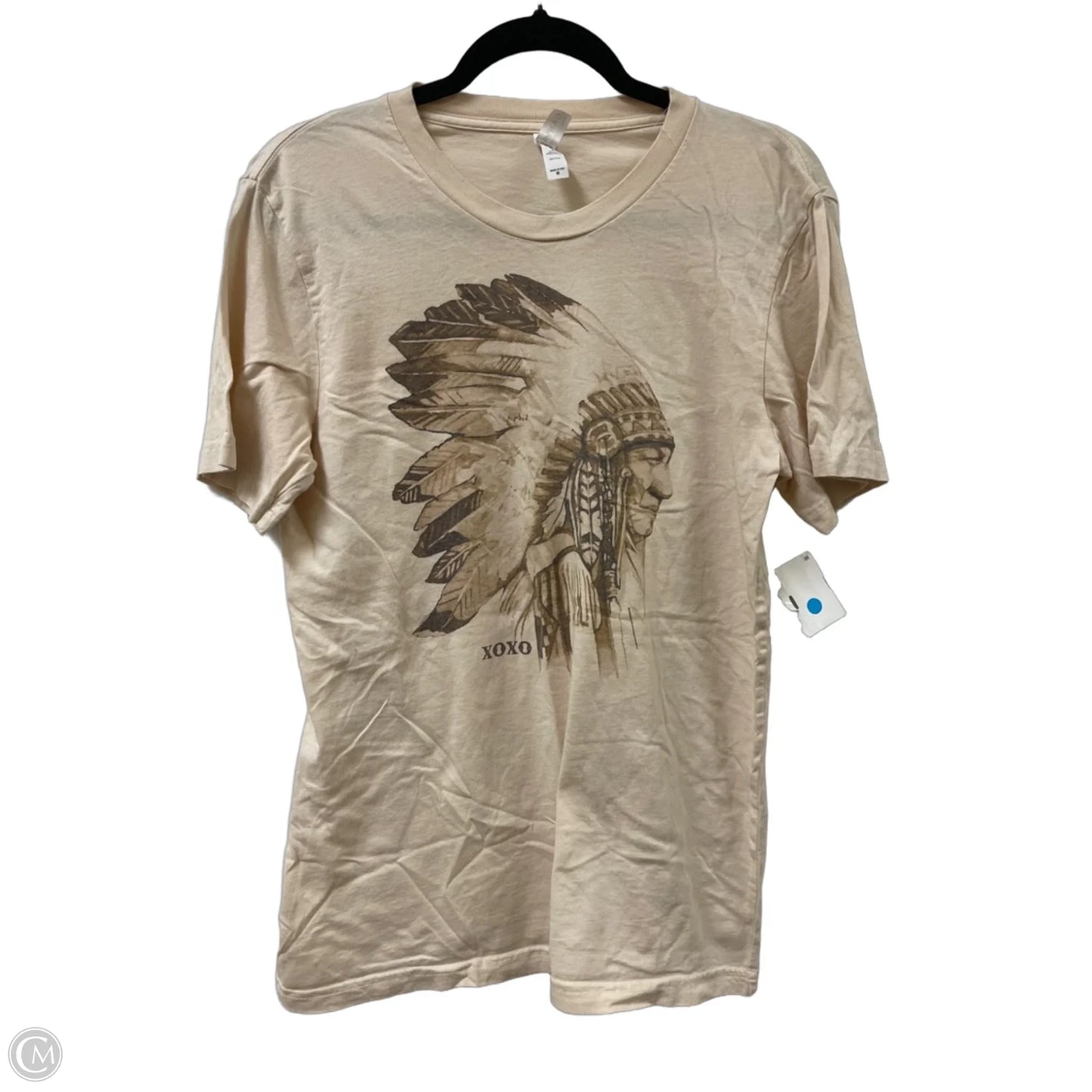 Top Short Sleeve By Canvasback In Cream, Size: M