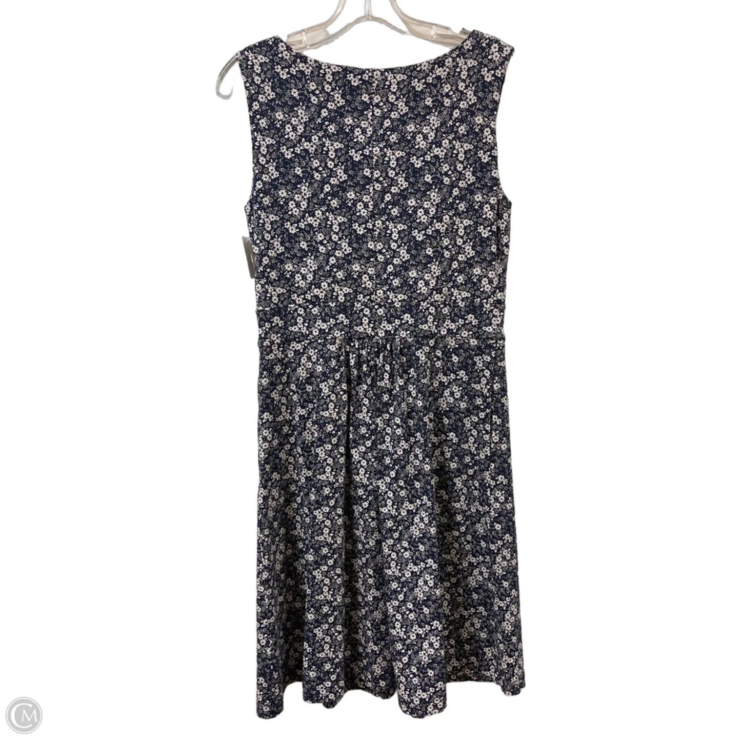 Dress Casual Midi By Lands End In Navy, Size: S