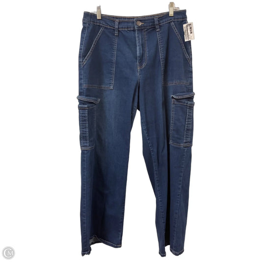 Jeans Wide Leg By Ymi In Blue Denim, Size: 12
