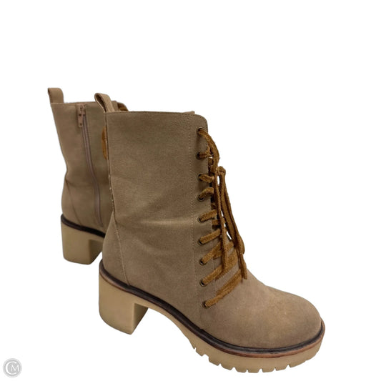 Boots Combat By Clothes Mentor In Tan, Size: 7