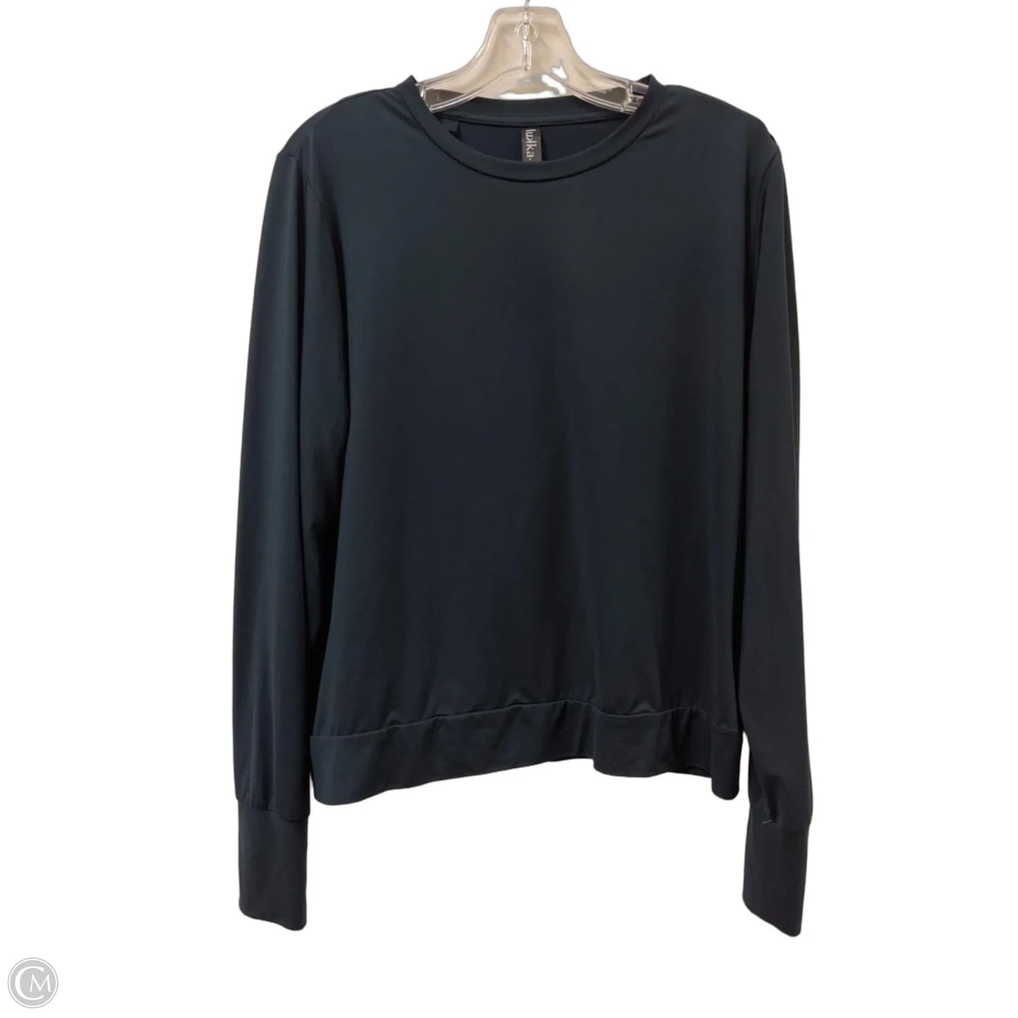 Top Long Sleeve By Lukka In Navy, Size: L