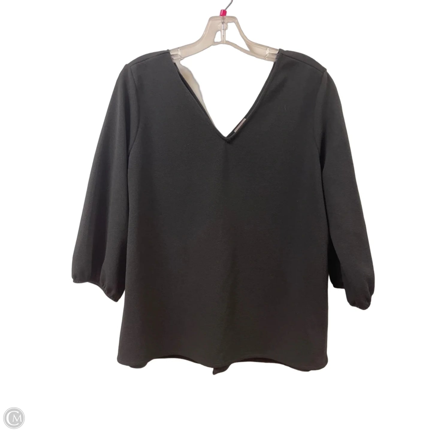 Top Long Sleeve By Chicos In Black, Size: L