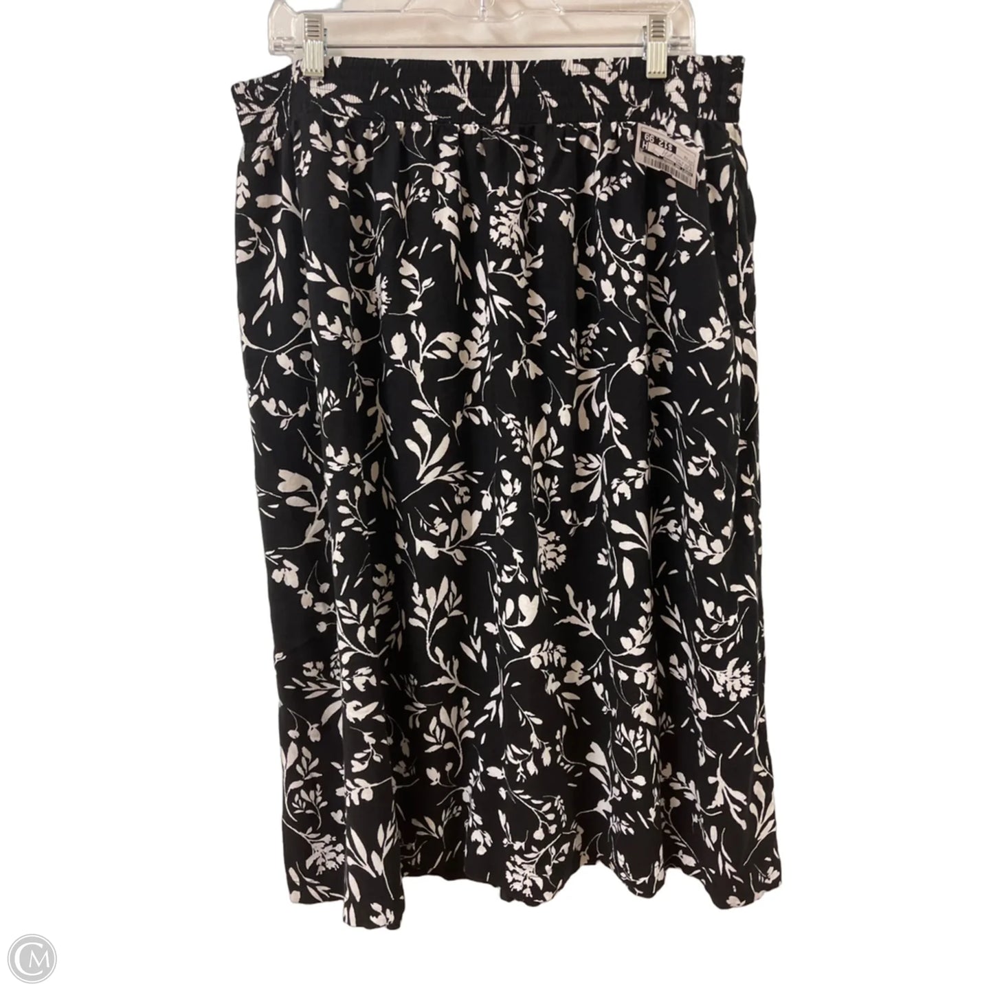 Skirt Maxi By Croft And Barrow In Black & White, Size: 12