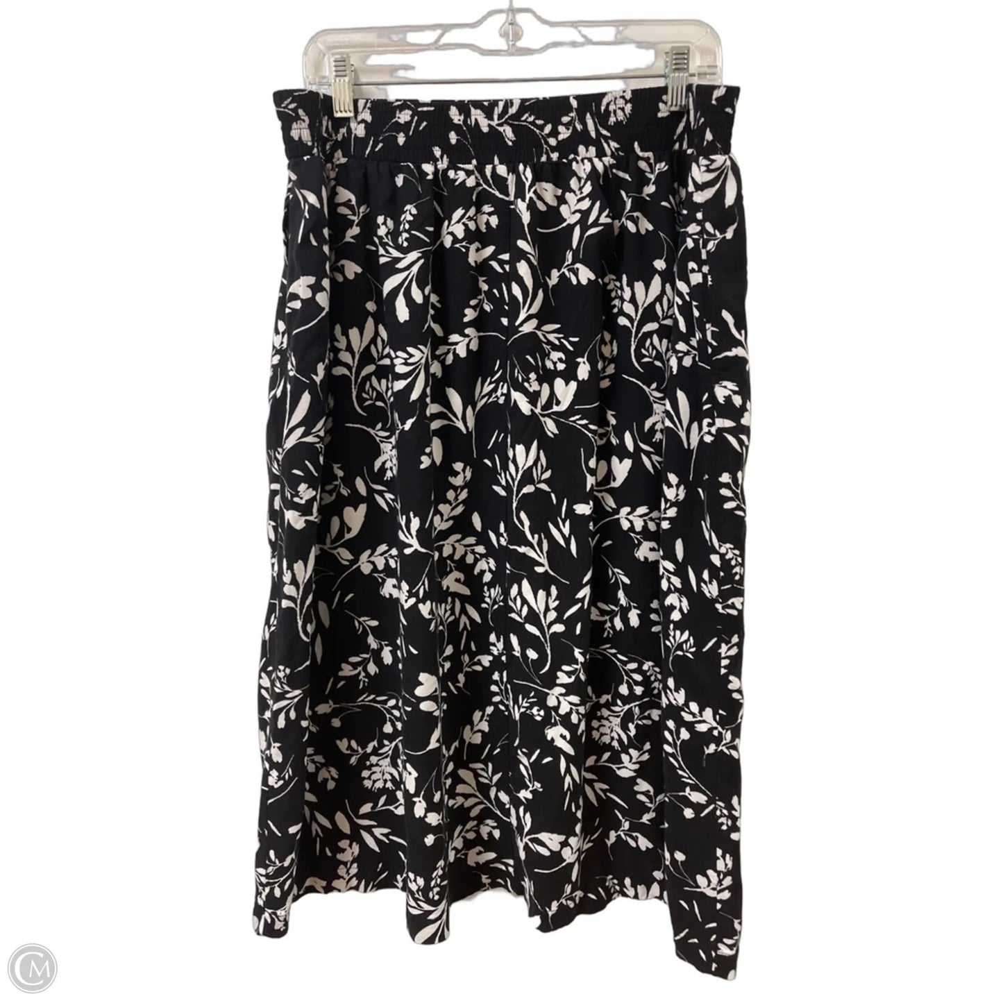 Skirt Maxi By Croft And Barrow In Black & White, Size: 12