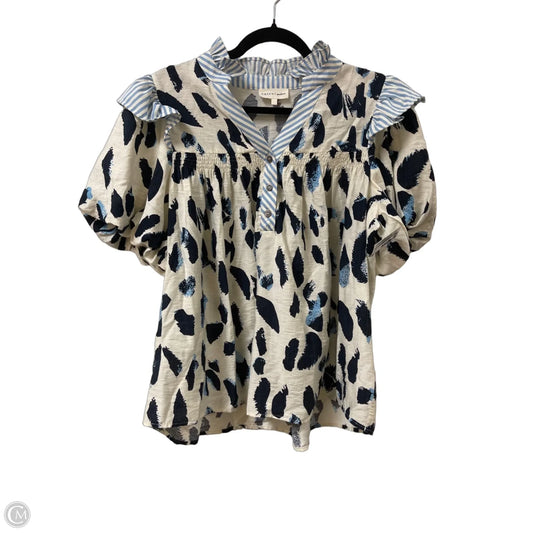 Top Short Sleeve By Entro In Navy, Size: M