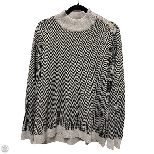 Sweater By Calvin Klein In Grey, Size: Xl
