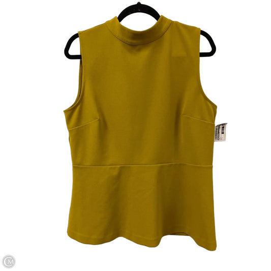 Top Sleeveless By Ann Taylor In Green, Size: L