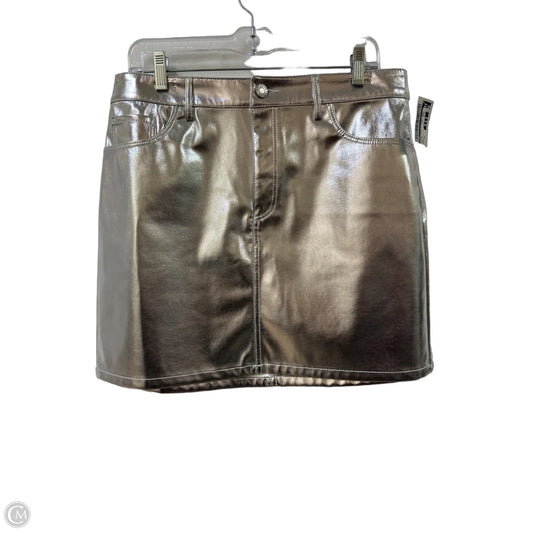 Skirt Mini & Short By Loft In Silver, Size: 10