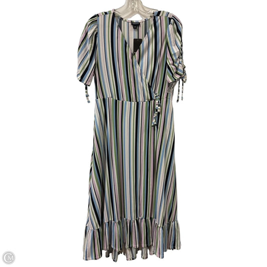 Dress Casual Maxi By Torrid In Blue & Green, Size: L