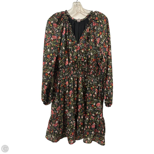 Dress Casual Midi By Old Navy In Floral Print, Size: L