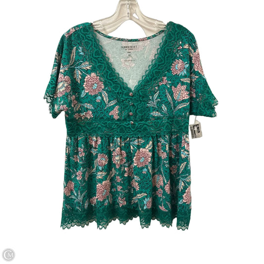Top Short Sleeve By Torrid In Green, Size: L
