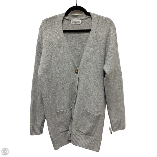 Sweater Cardigan By No Boundaries In Grey, Size: M