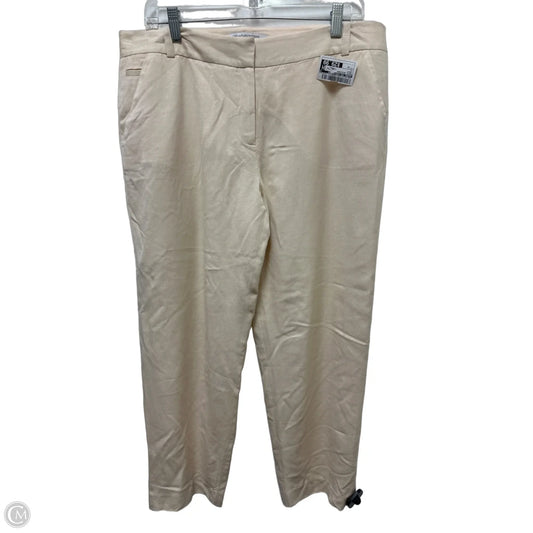 Pants Designer By Diane Von Furstenberg In Cream, Size: 12