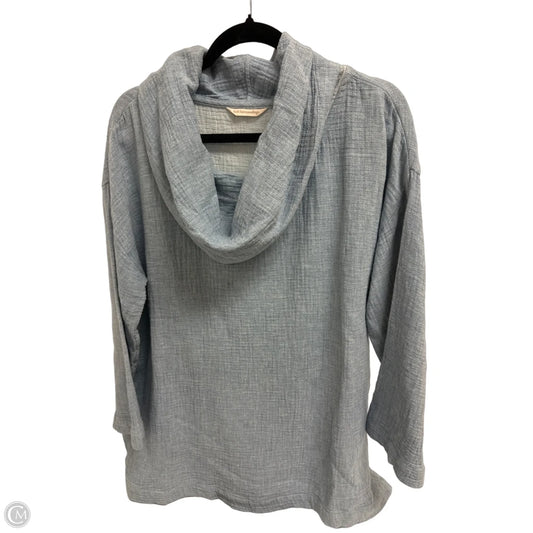 Tunic Long Sleeve By Soft Surroundings In Blue, Size: L