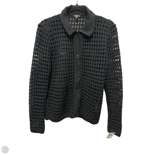 Sweater Cardigan By Talbots In Black, Size: S