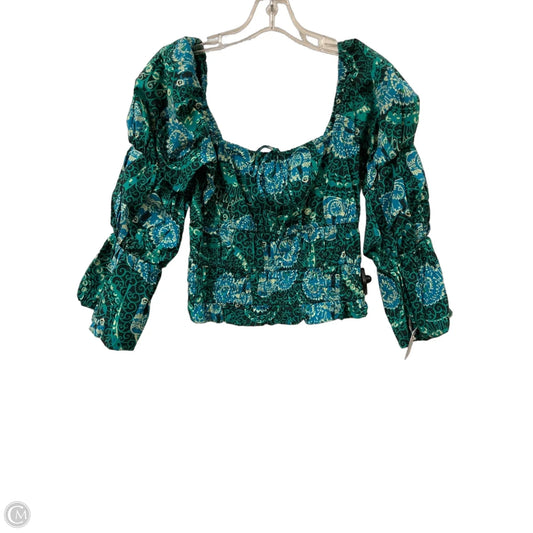 Top Long Sleeve By Porridge In Green, Size: S