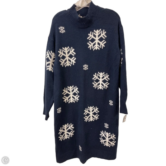 Dress Casual Midi By Lane Bryant In Navy, Size: Xl