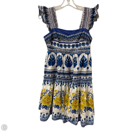 Dress Designer By Farm Rio In Blue, Size: Xs