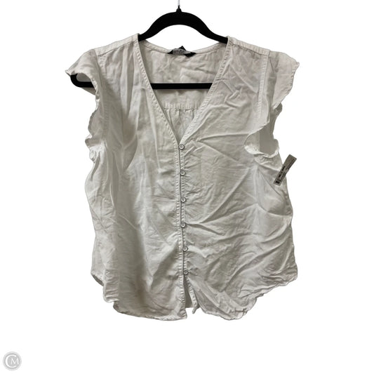 Top Short Sleeve By Velvet Heart In White, Size: L